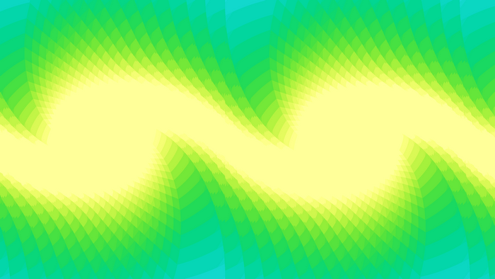 Abstract swirling green and yellow digital art