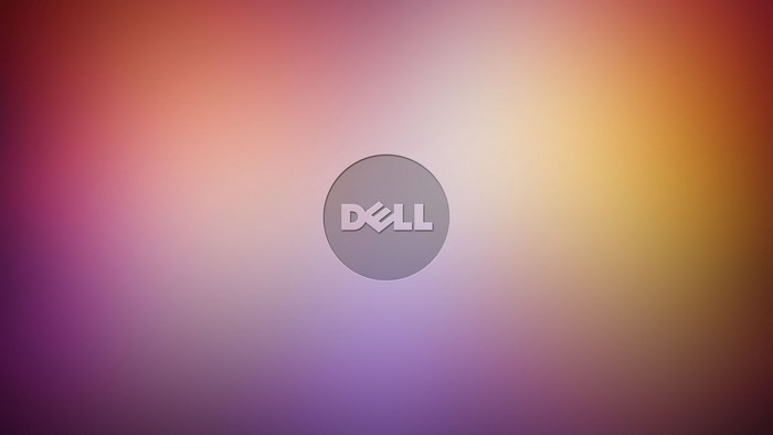 Dell logo on a gradient background