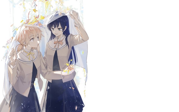 Nanami and Koito Yuu from Yagate Kimi ni Naru