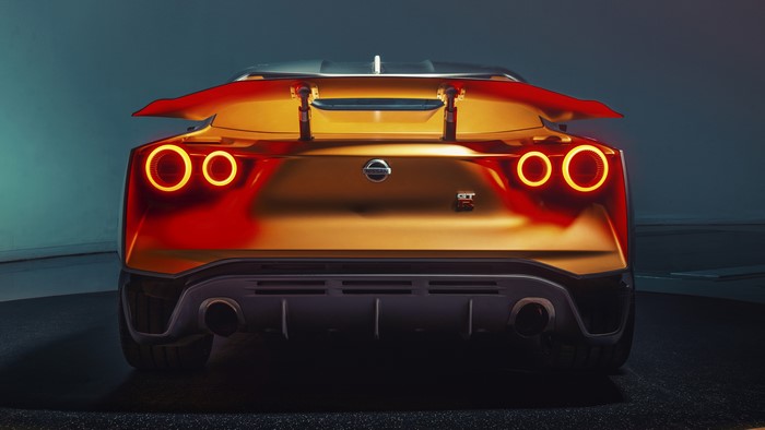 4K Nissan GT-R50 rear view