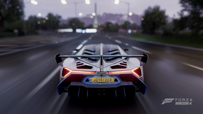 Lamborghini Veneno driving in Forza Horizon 4