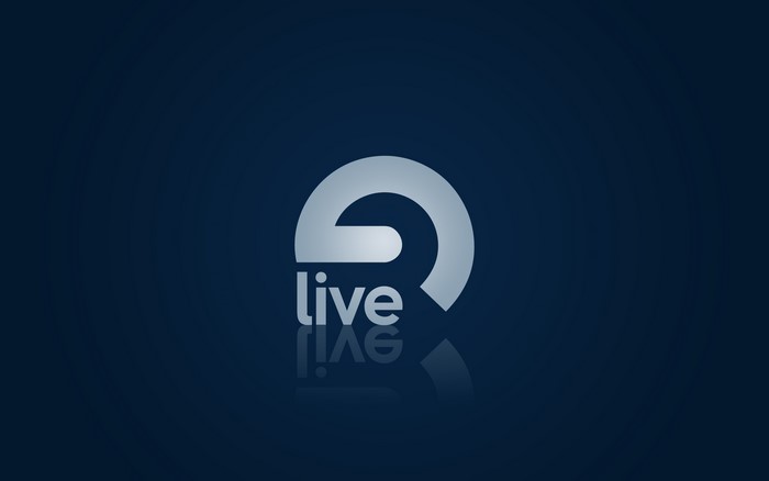 Ableton Live logo on a dark blue background