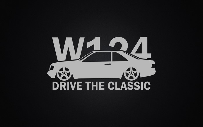 Mercedes-Benz W124 Coupe "Drive the Classic" Logo