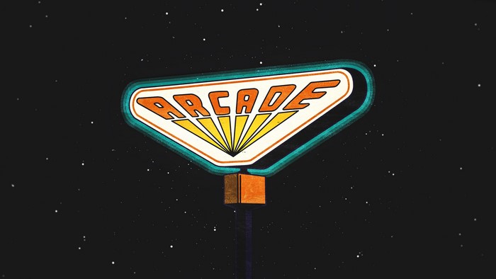Arcade sign in space fan art