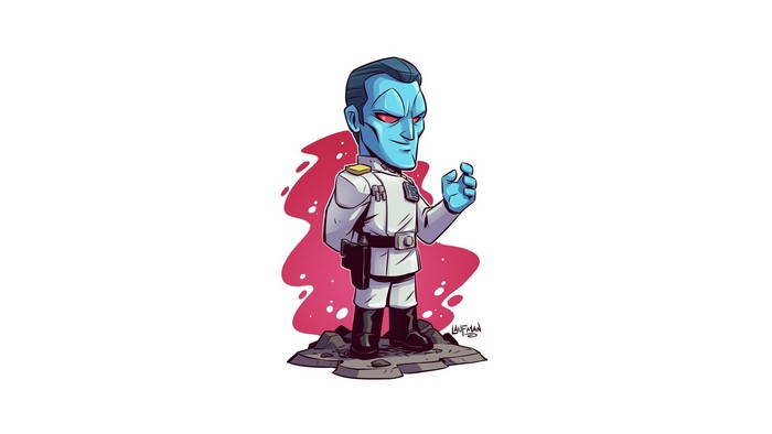 Grand Admiral Thrawn from Star Wars by Derek Laufman