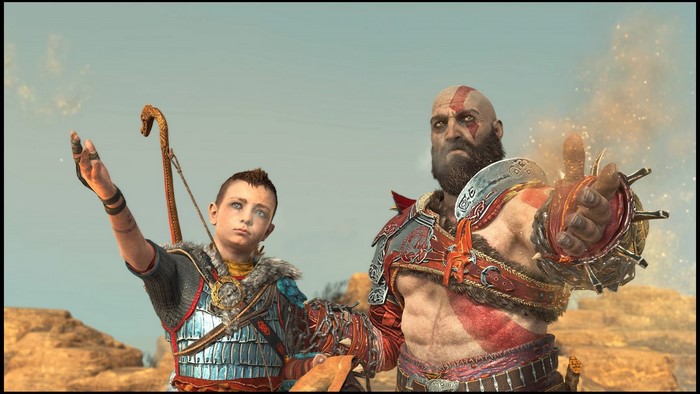 Kratos and Atreus from God of War
