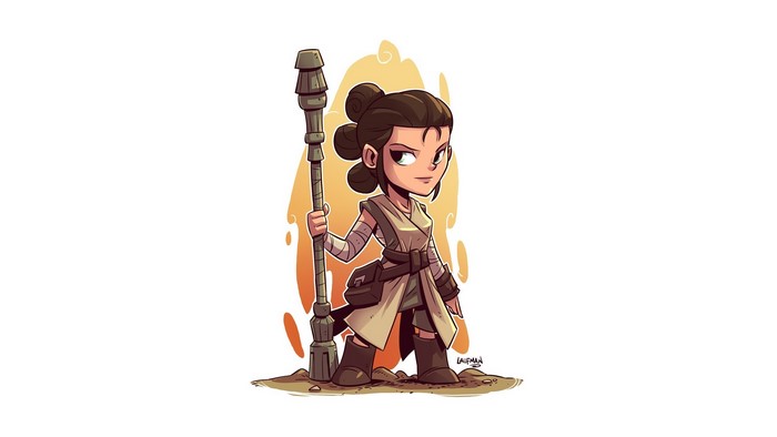 Rey from Star Wars by Derek Laufman