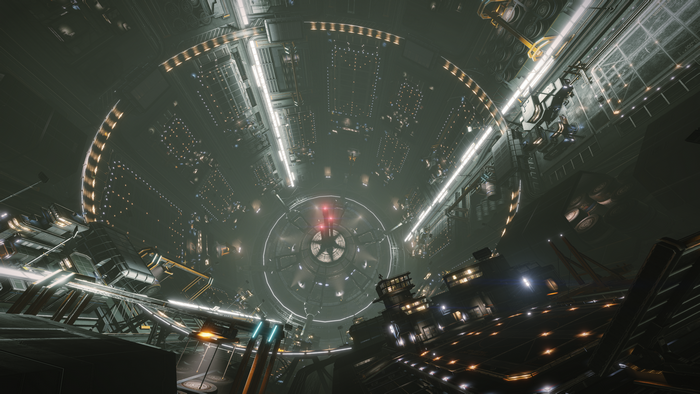 4K Elite: Dangerous Coriolis Station interior