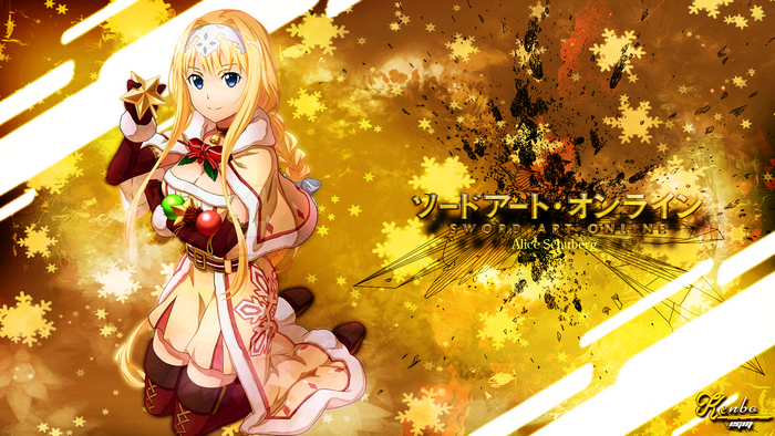 Alice Schuberg from Sword Art Online in Christmas attire