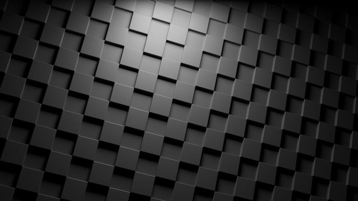 3D Abstract Monochrome Cube Texture Render