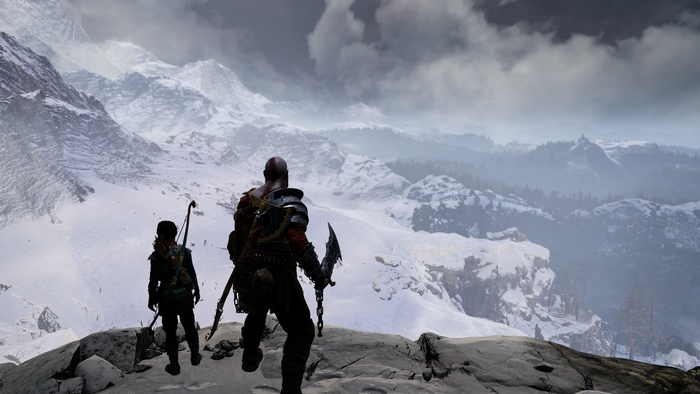 Kratos and Atreus in God of War