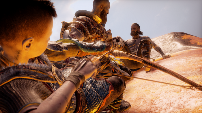Kratos and Atreus from God of War