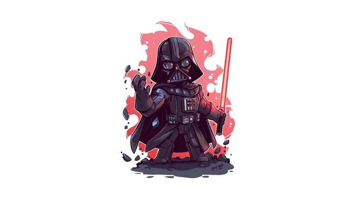 Darth Vader with Lightsaber by Derek Laufman