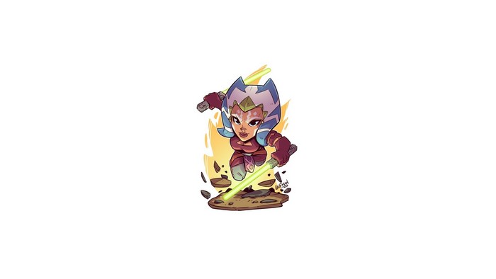 Ahsoka Tano from Star Wars by Derek Laufman