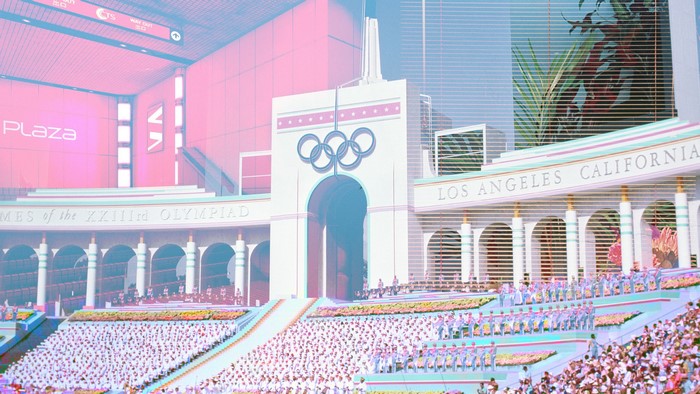 Los Angeles Memorial Coliseum during the 1984 Olympics