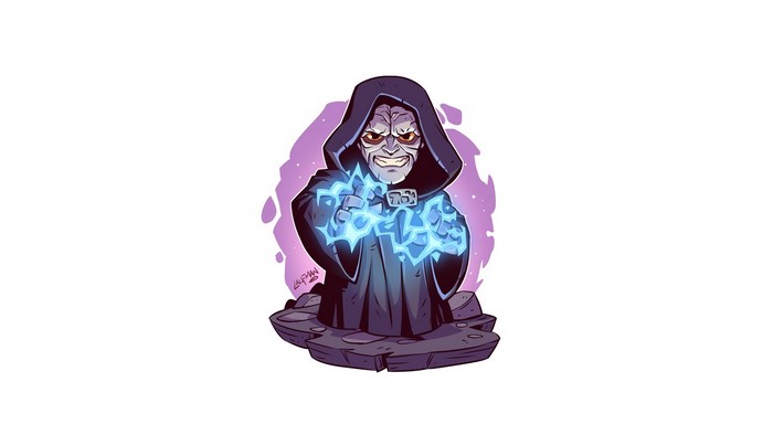 Emperor Palpatine from Star Wars artwork by Derek Laufman