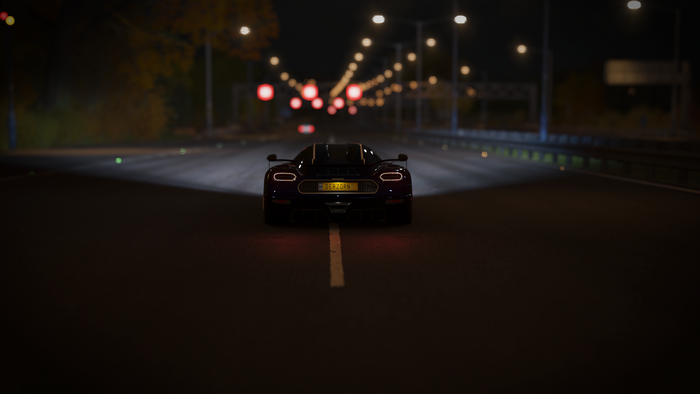 Koenigsegg Agera RS from Forza Horizon 4 at night
