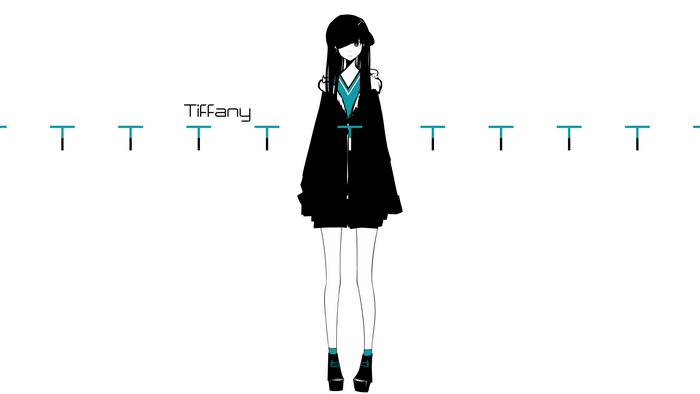 Tiffany, an anime girl with long hair and a hat