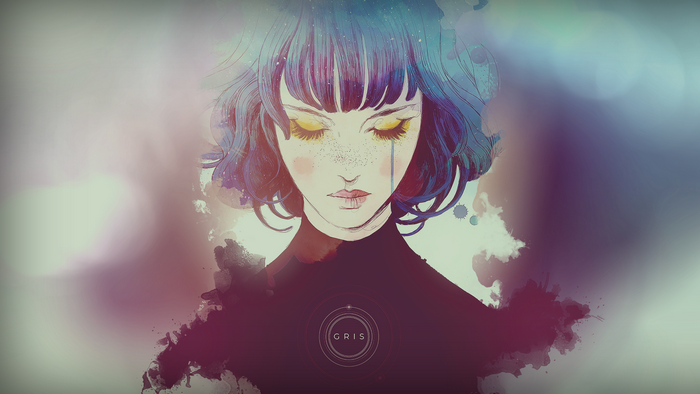 Gris video game character crying