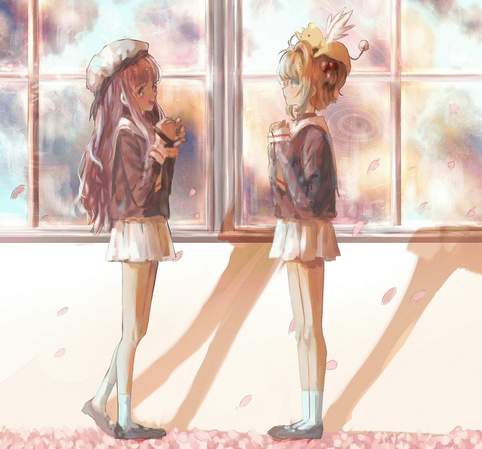 Sakura and Tomoyo from Cardcaptor Sakura
