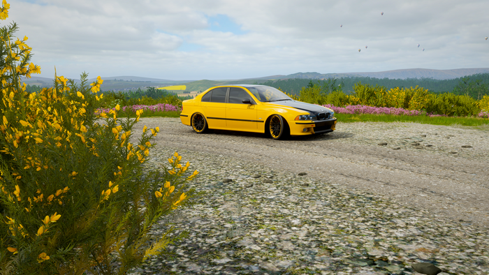Yellow BMW E39 in Forza Horizon 4