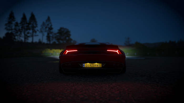 Lamborghini Huracan from Forza Horizon 4 at night