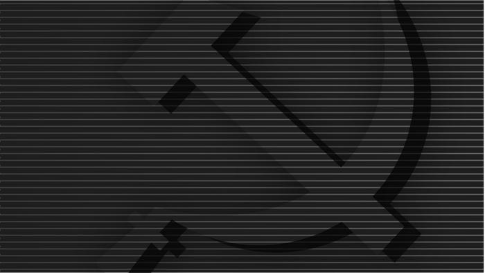 Monochrome Hammer and Sickle Symbol
