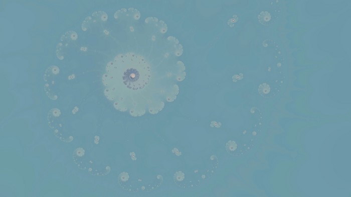 Abstract blue fractal Mandelbrot set
