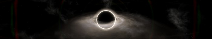 4K digital art of a black hole with accretion disk