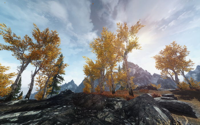 The Elder Scrolls V: Skyrim - Autumn Mountain Landscape