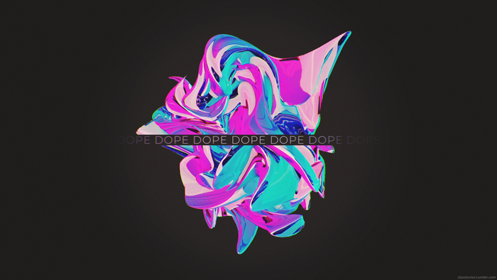 4K abstract 3D glitch art