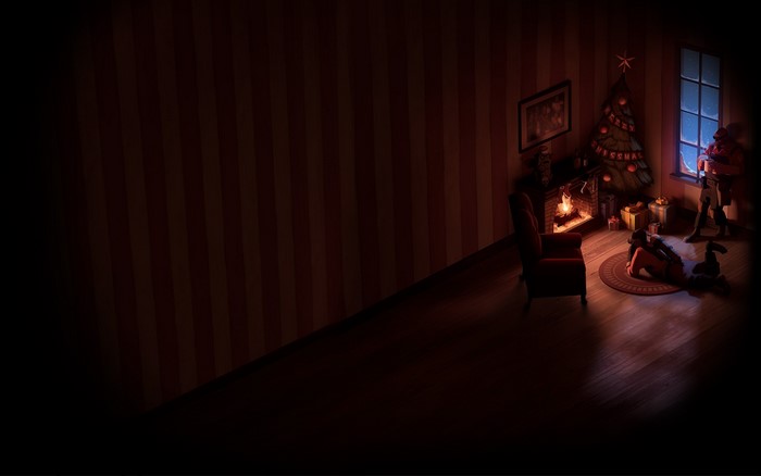 Team Fortress 2 Christmas Scene