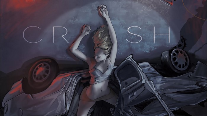 Crash movie poster with James Spader