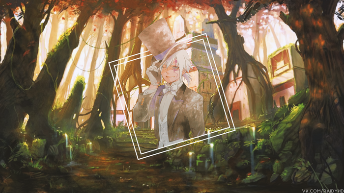 Allen Walker from D.Gray-man in a forest