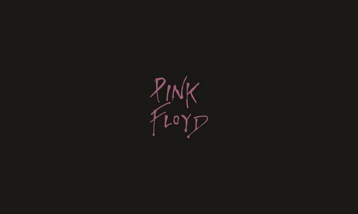 Pink Floyd band logo on black background