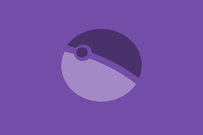 Poké Ball minimalist digital art