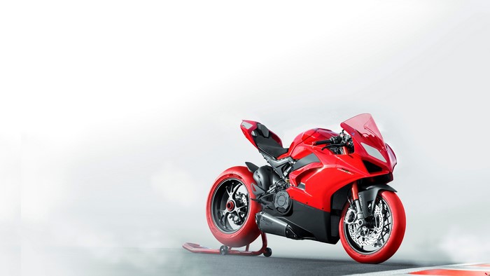 4K Red Ducati Motorcycle