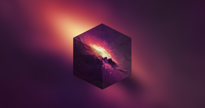 3D Abstract Galaxy Cube by Starkiteckt