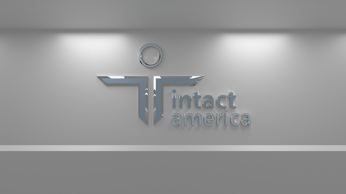 Intact America logo on a wall