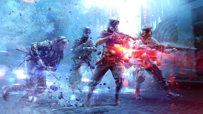 Battlefield V soldiers in combat