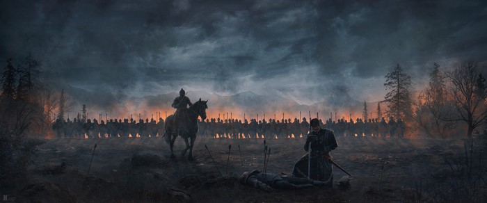 Evgenij Kungur Knight and Army Artwork