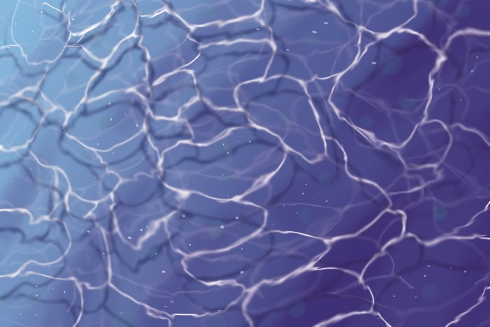 Abstract blue liquid water surface