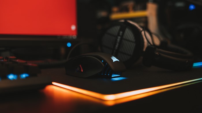 Corsair Gaming Mouse and Beyerdynamic Headphones