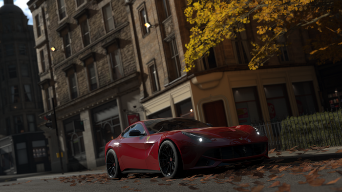 Red Ferrari F12berlinetta in Forza Horizon 4