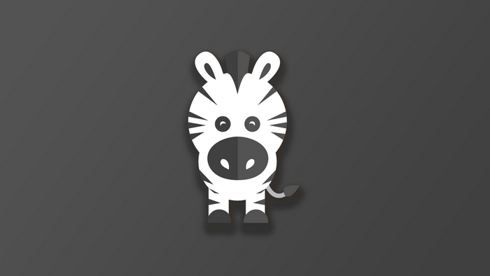 Cute cartoon zebra illustration