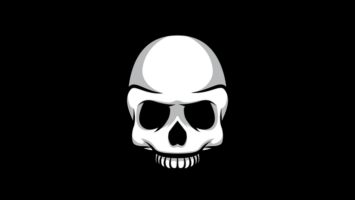 Minimalist Skull Artwork