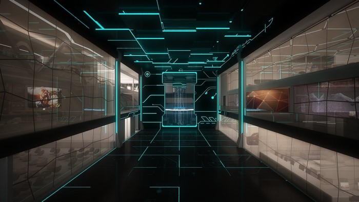 Futuristic science fiction CGI render