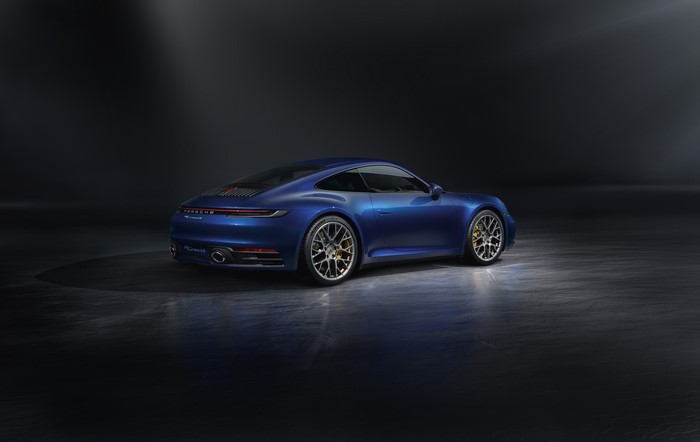Blue Porsche 911 Carrera 4S