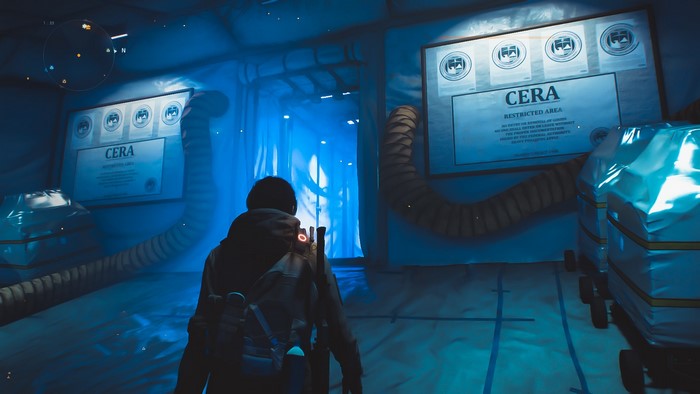 Character in Tom Clancy's The Division in a restricted area