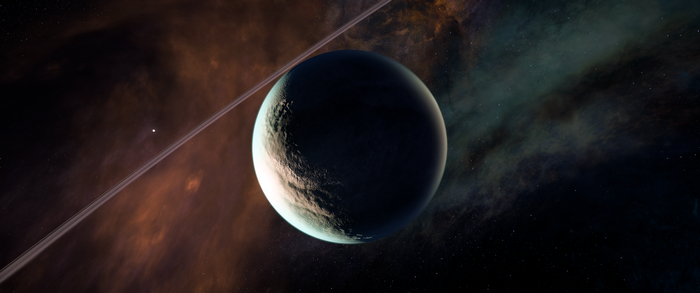 Planet with rings in Mass Effect: Andromeda